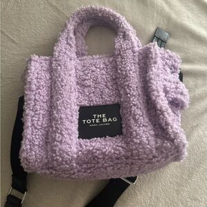 authentic lavender Marc Jacobs medium Teddy tote